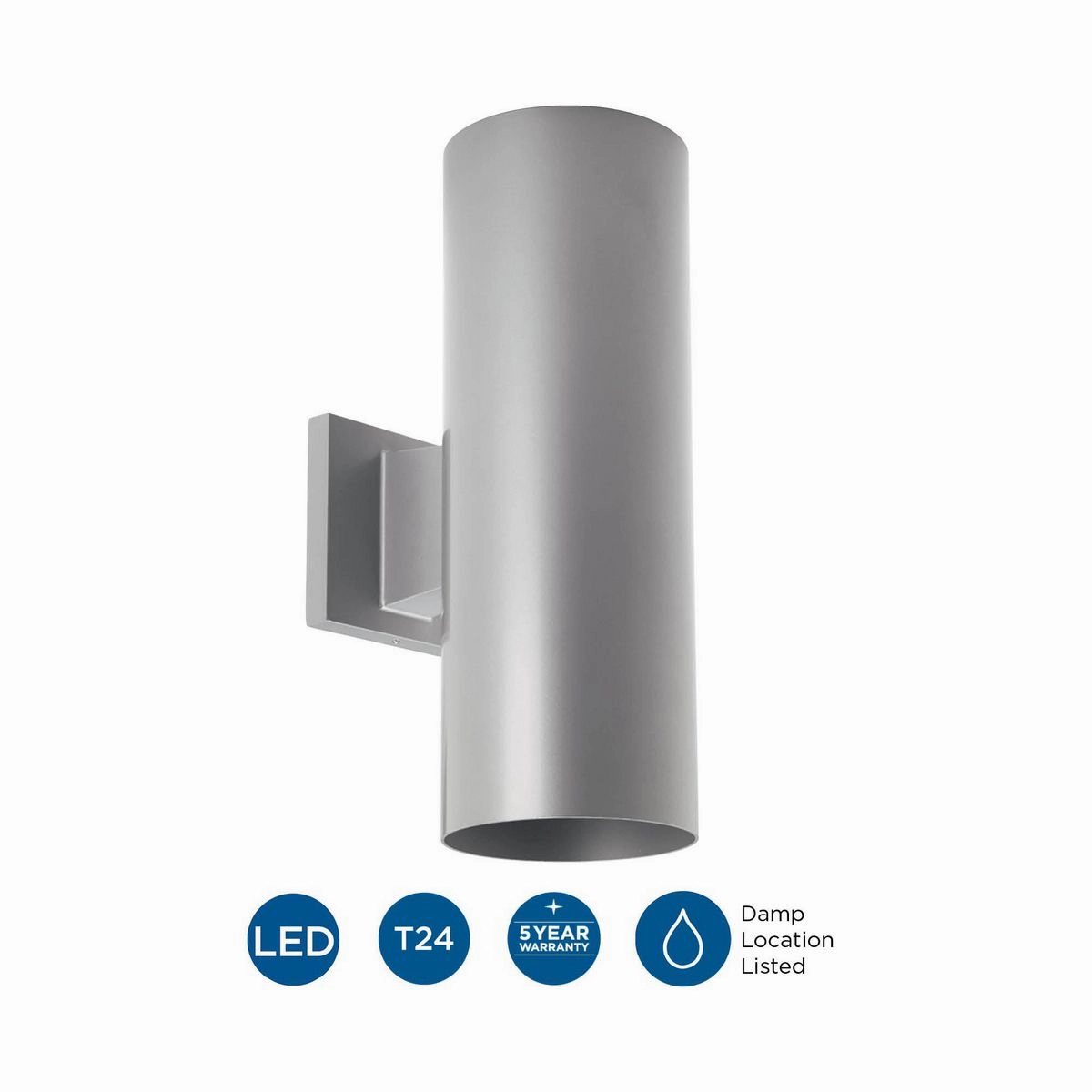 Led Cylinders LED Cylinder Metallic Gray