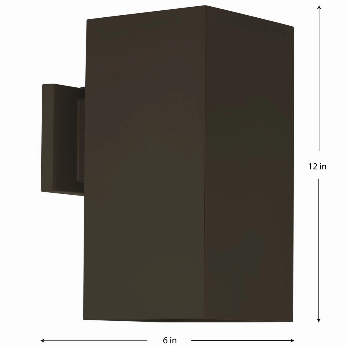 Led Squares LED Cylinder Antique Bronze