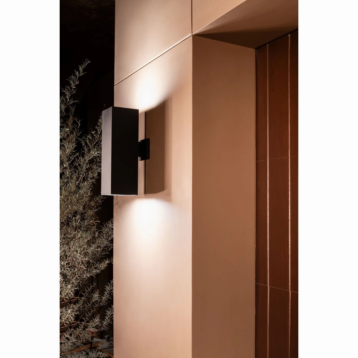 Led Squares LED Wall Lantern Black