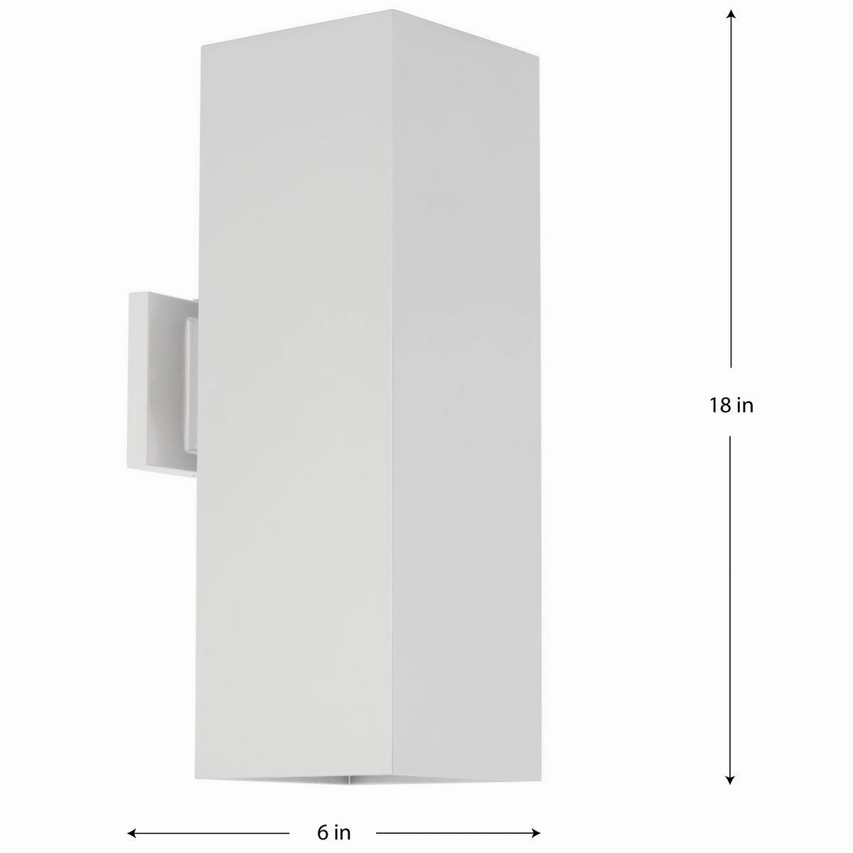Led Squares LED Wall Lantern White