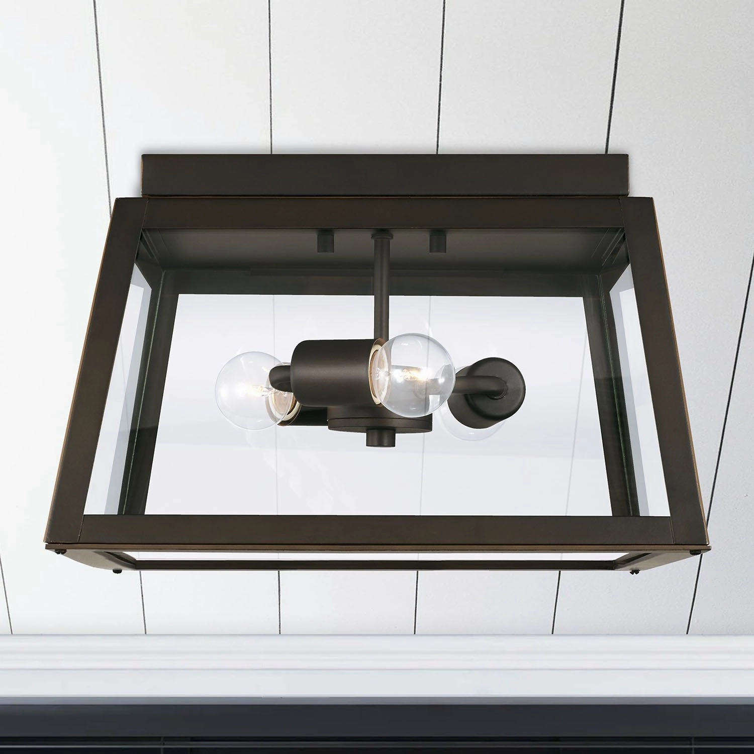Leighton 3-Light Outdoor Flush Mount