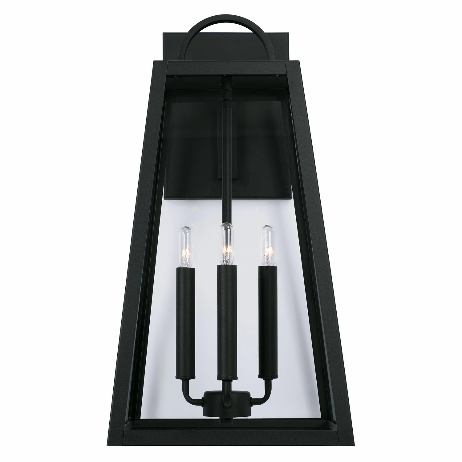 Leighton Four Light Outdoor Wall Lantern Black