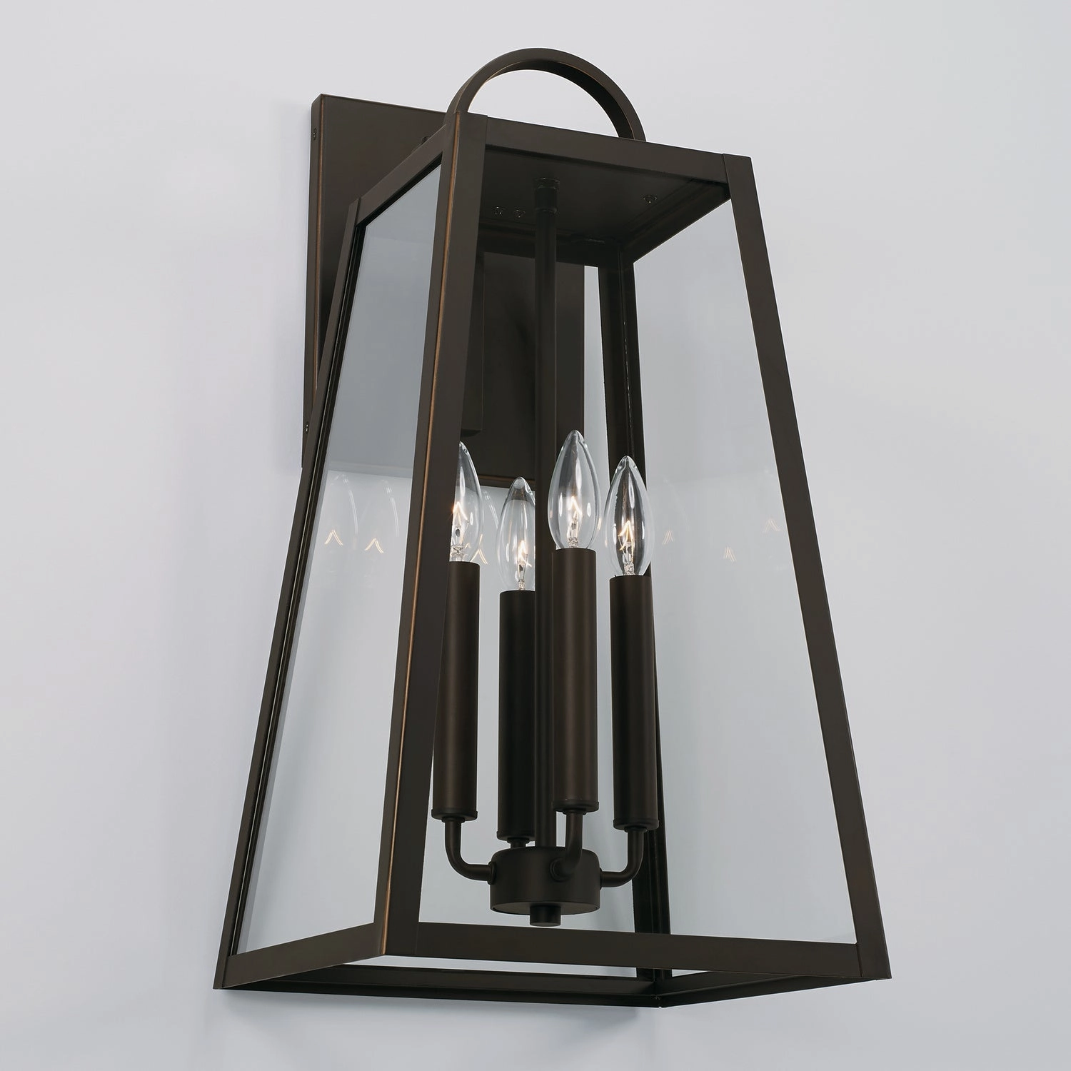 Leighton Four Light Outdoor Wall Lantern Oiled Bronze