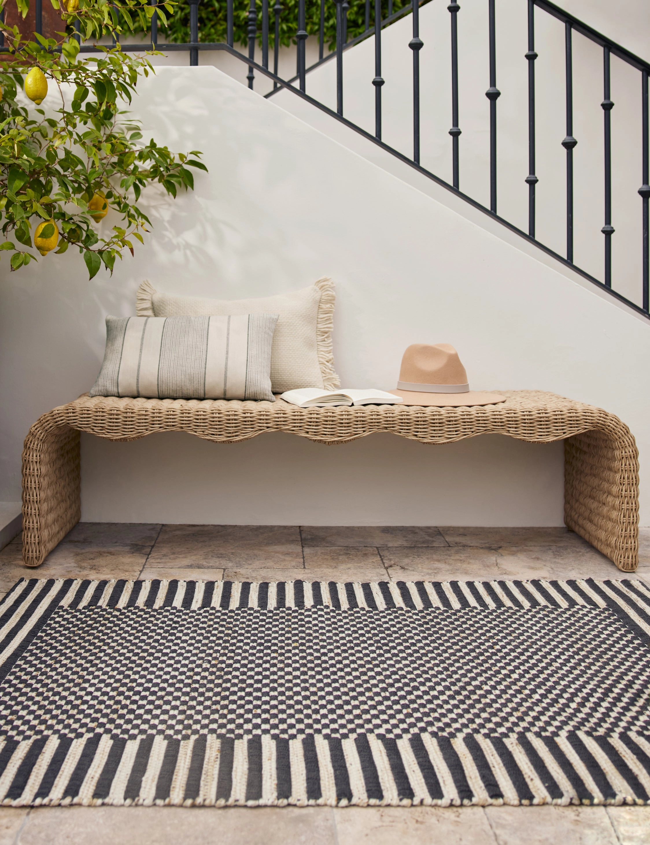 Leo Indoor / Outdoor Pillow by Sunbrella for Lulu and Georgia