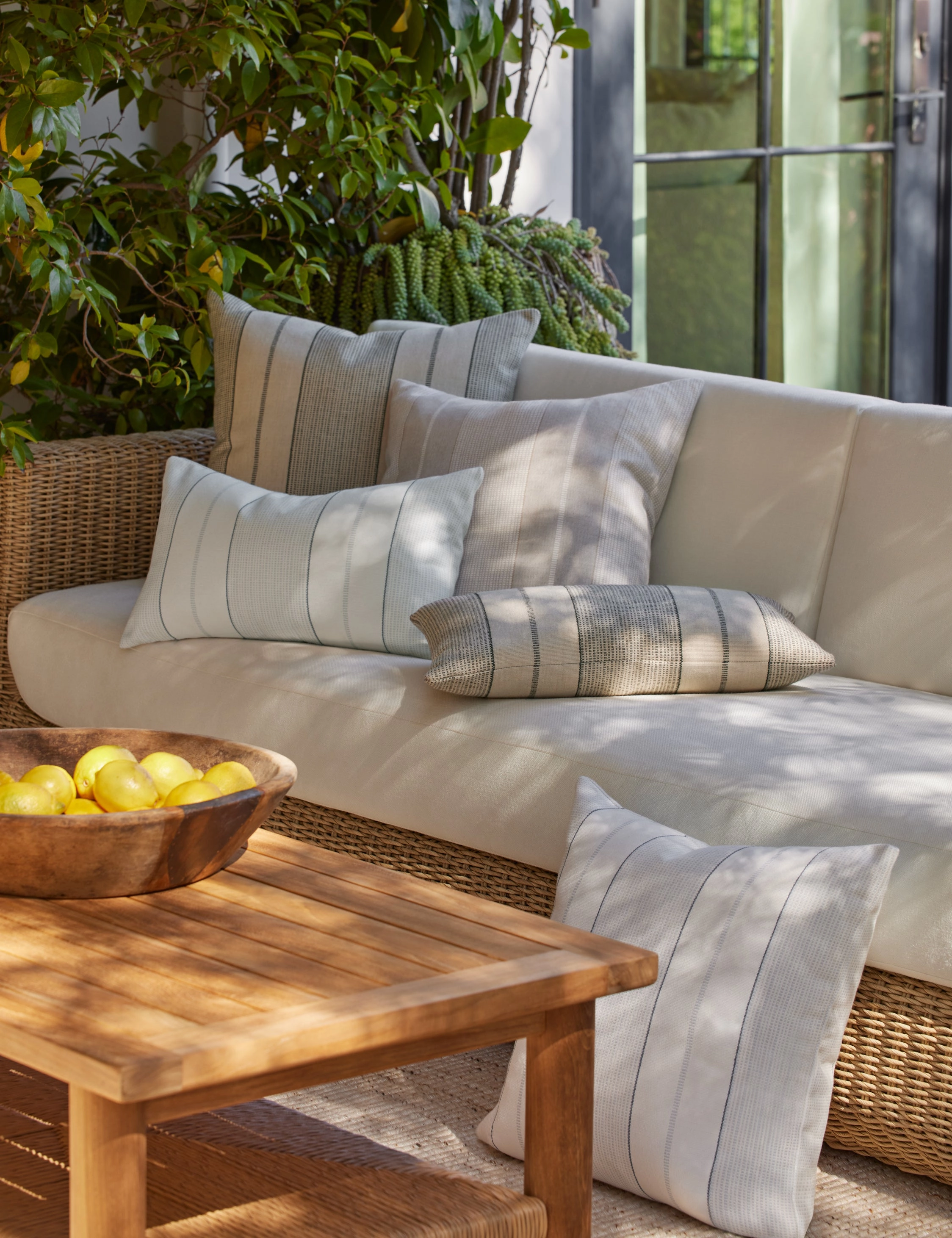 Leo Indoor / Outdoor Pillow by Sunbrella for Lulu and Georgia