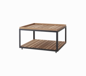 Level coffee table, largeoutdoor coffee table for patio or lounge