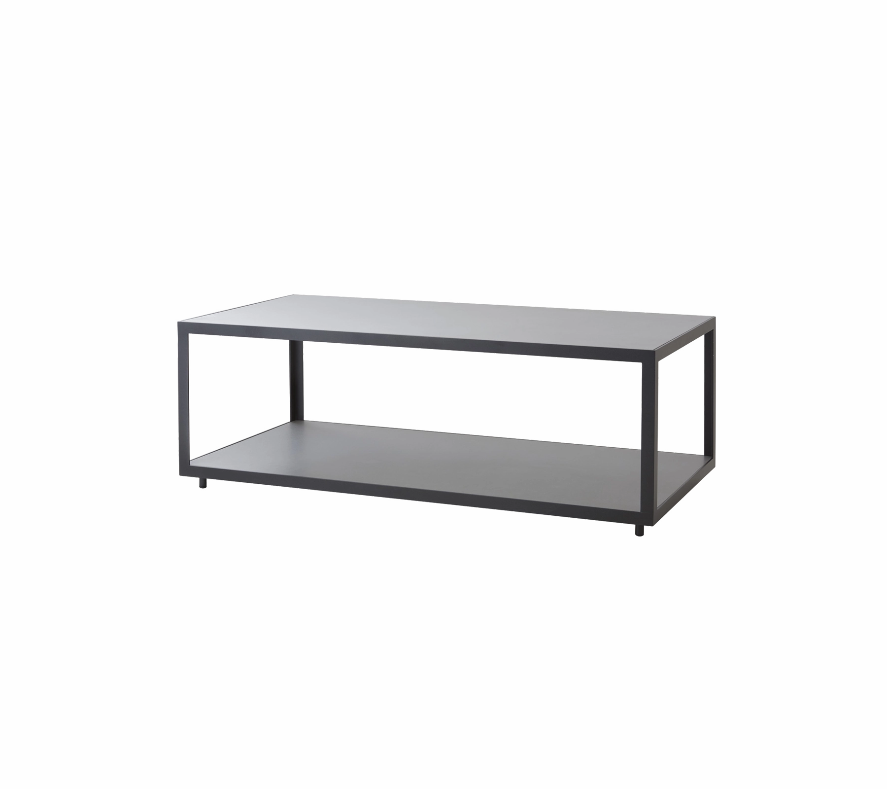 Level coffee table, rectangular