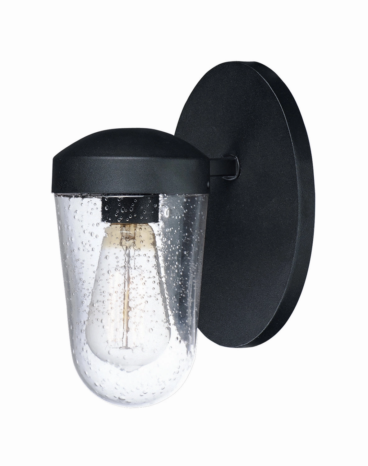 Lido One Light Outdoor Wall Sconce Black