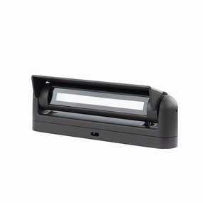 Linear LED Landscape Linear Path Light Black On AluminumDecorative outdoor post lights