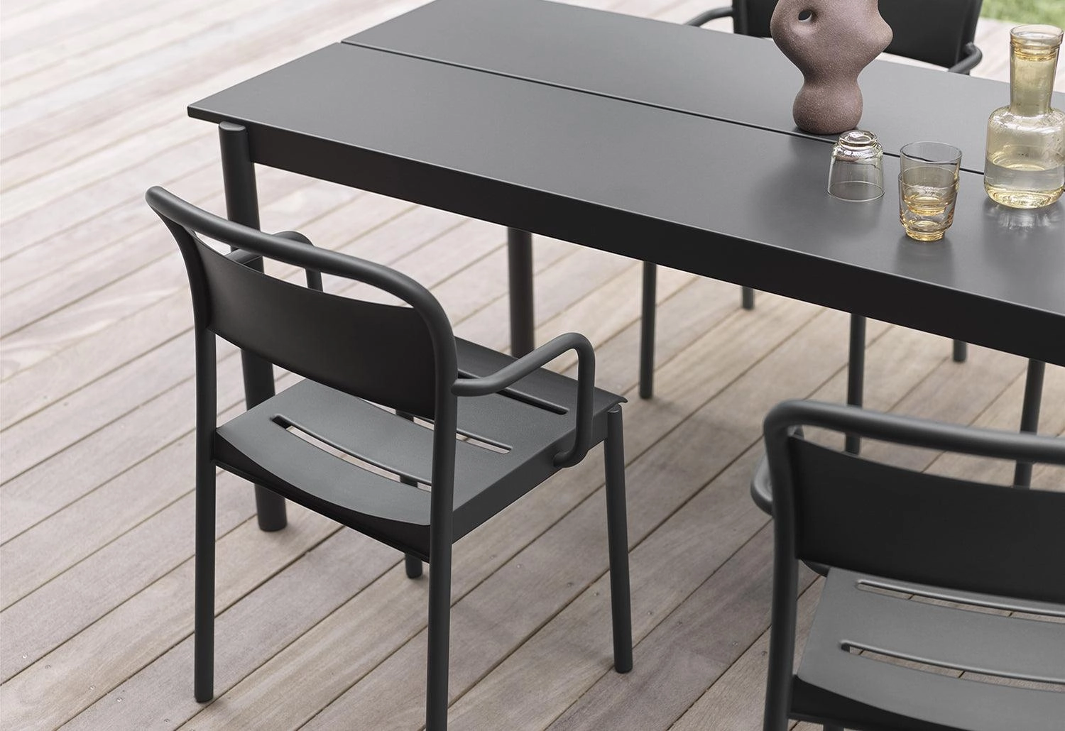 Linear Steel Armchair