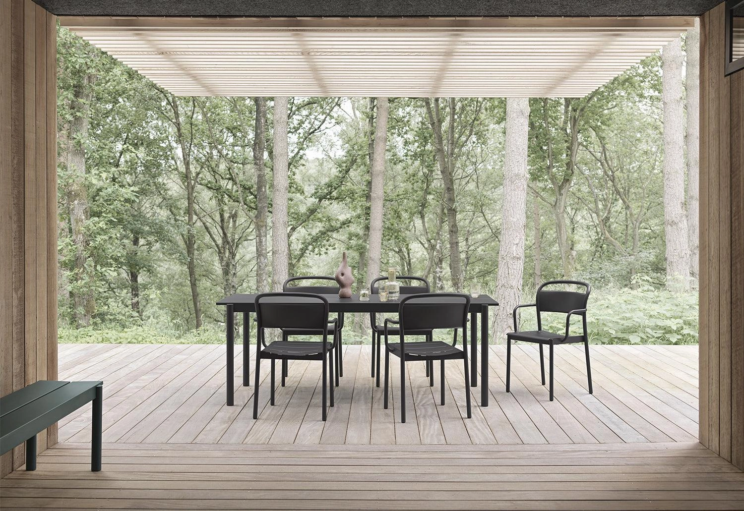 Linear Steel Armchair