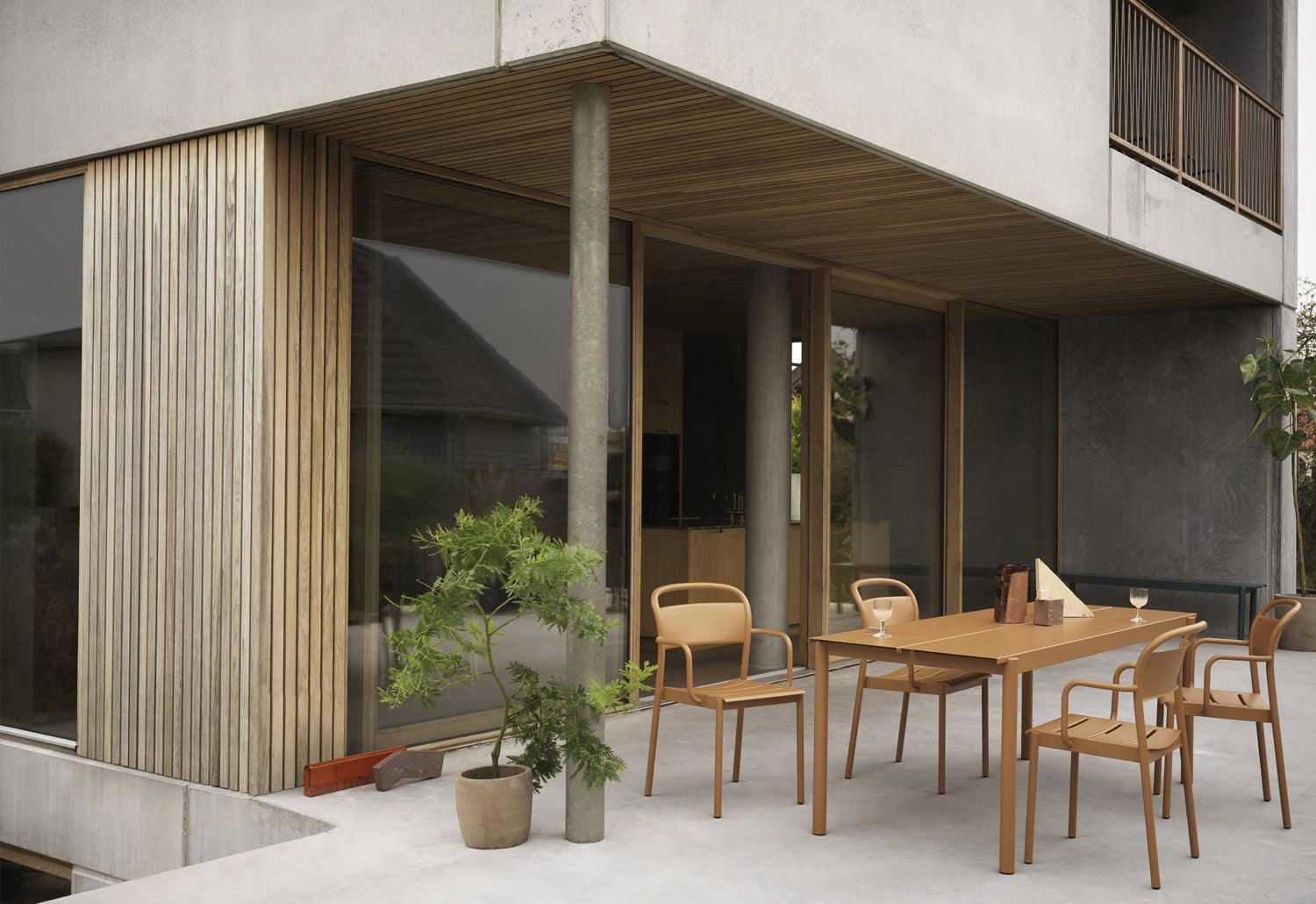 Linear Steel Armchair