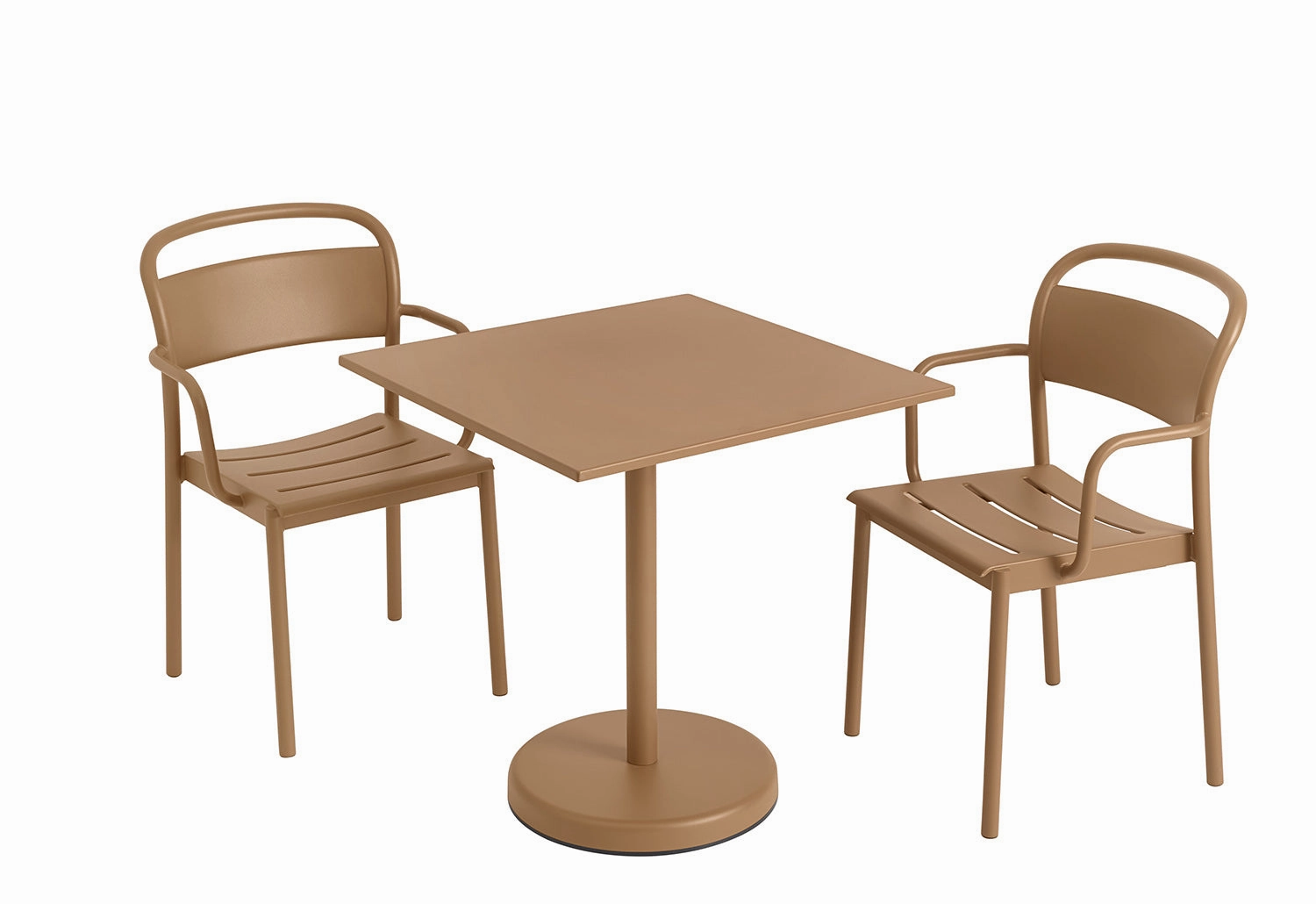 Linear Steel Caf Table | Square