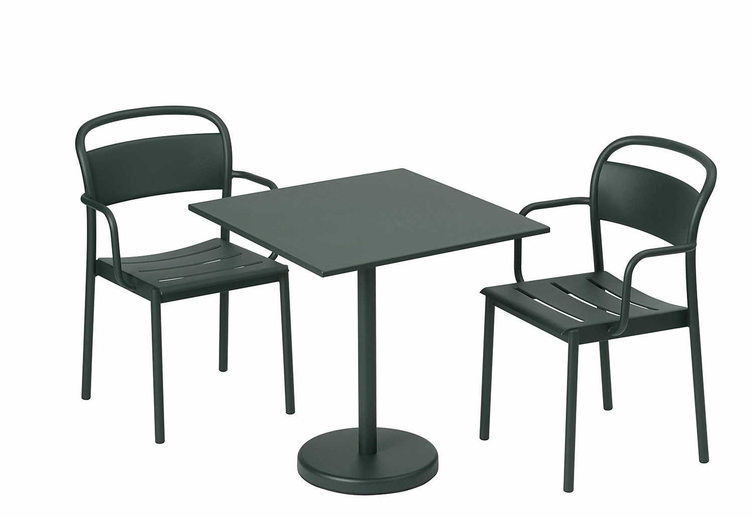 Linear Steel Caf Table | Square