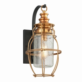 Little Harbor One Light Wall Sconce Old BrassOutdoor wall sconces with motion sensor