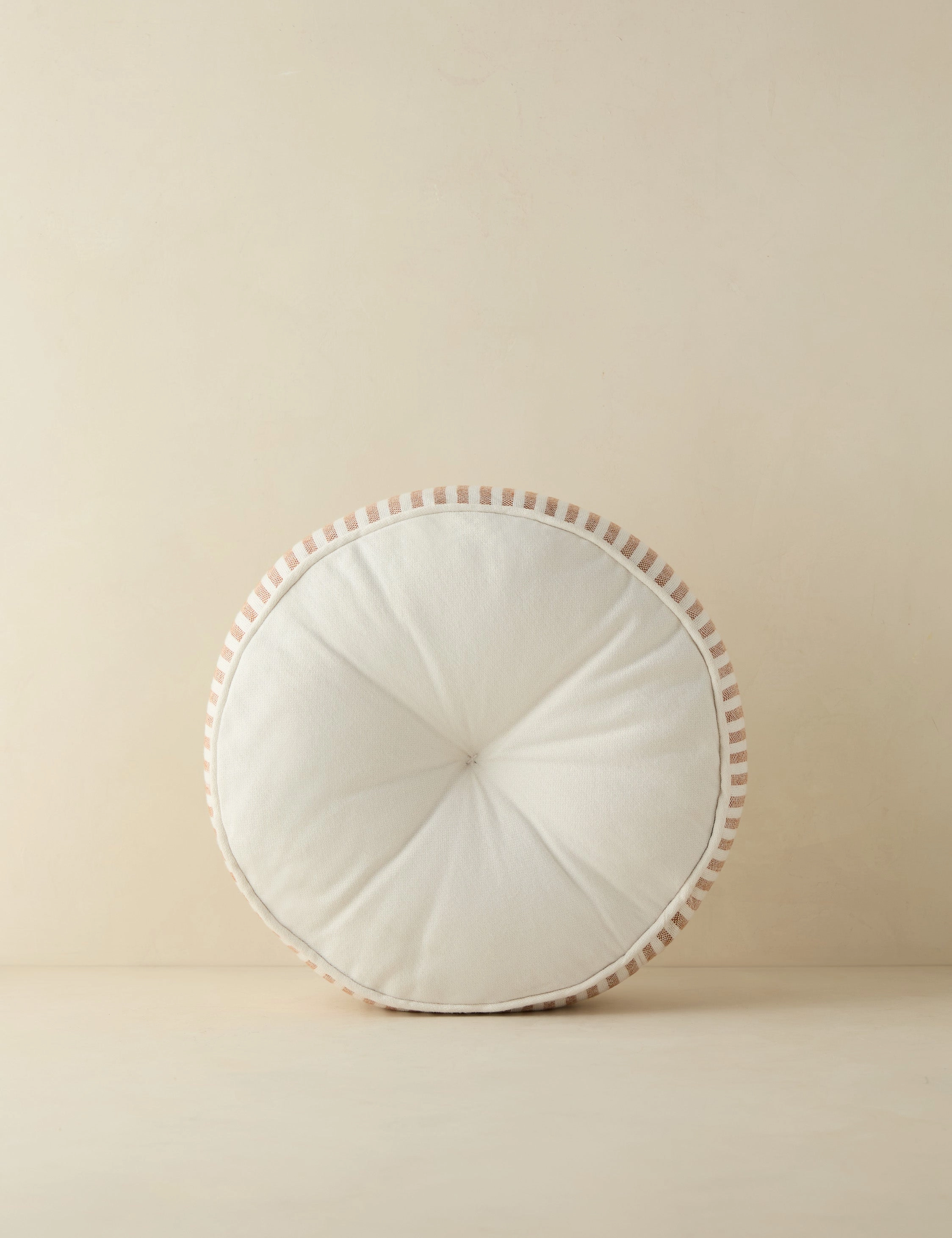 Littu Indoor / Outdoor Striped Disc Pillow by Sarah Sherman Samuel