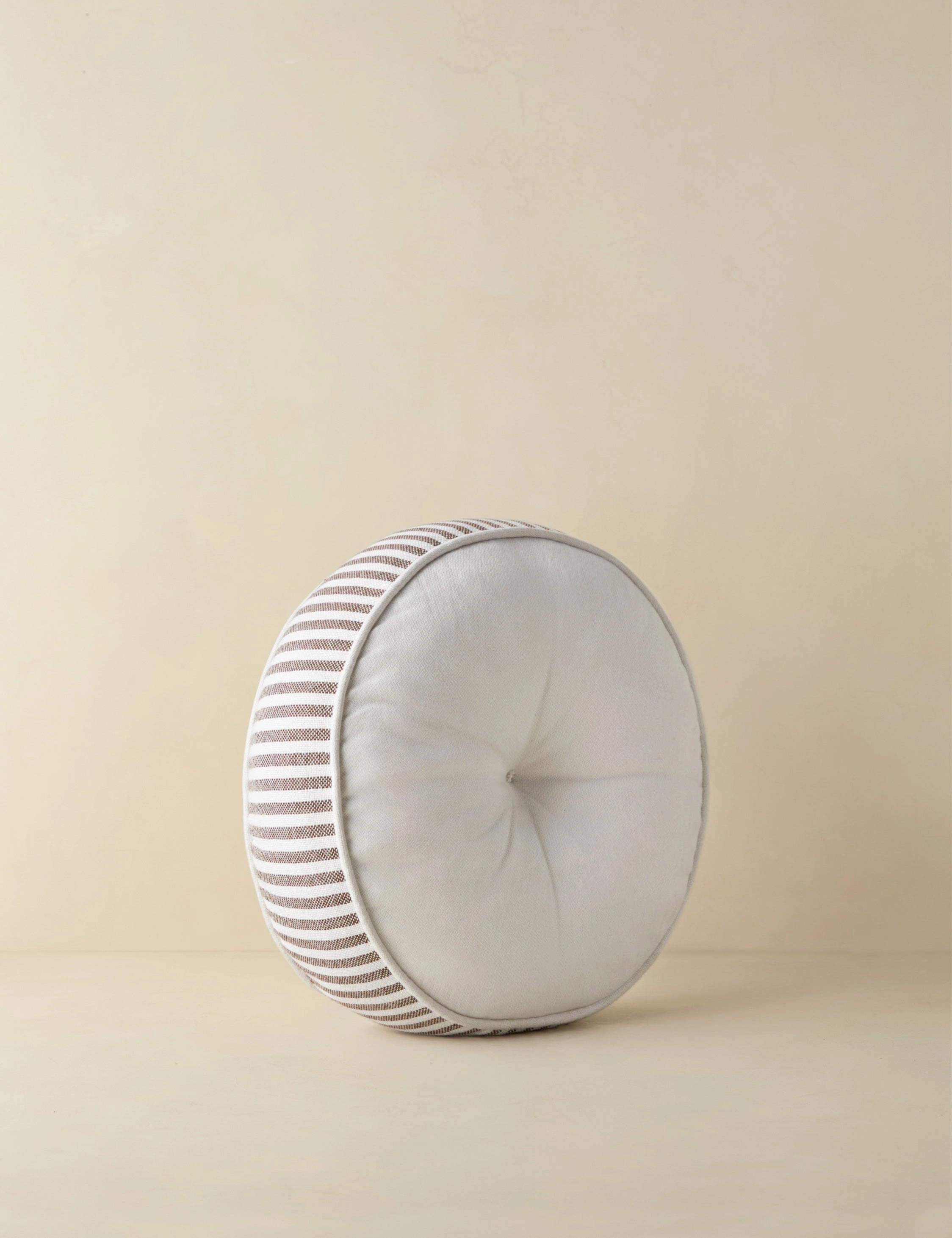 Littu Indoor / Outdoor Striped Disc Pillow by Sarah Sherman Samuelwaterproof outdoor throw pillow