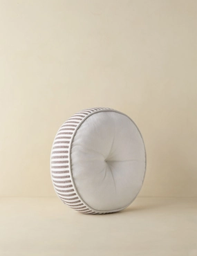 Littu Indoor / Outdoor Striped Disc Pillow by Sarah Sherman Samuelwaterproof outdoor throw pillow