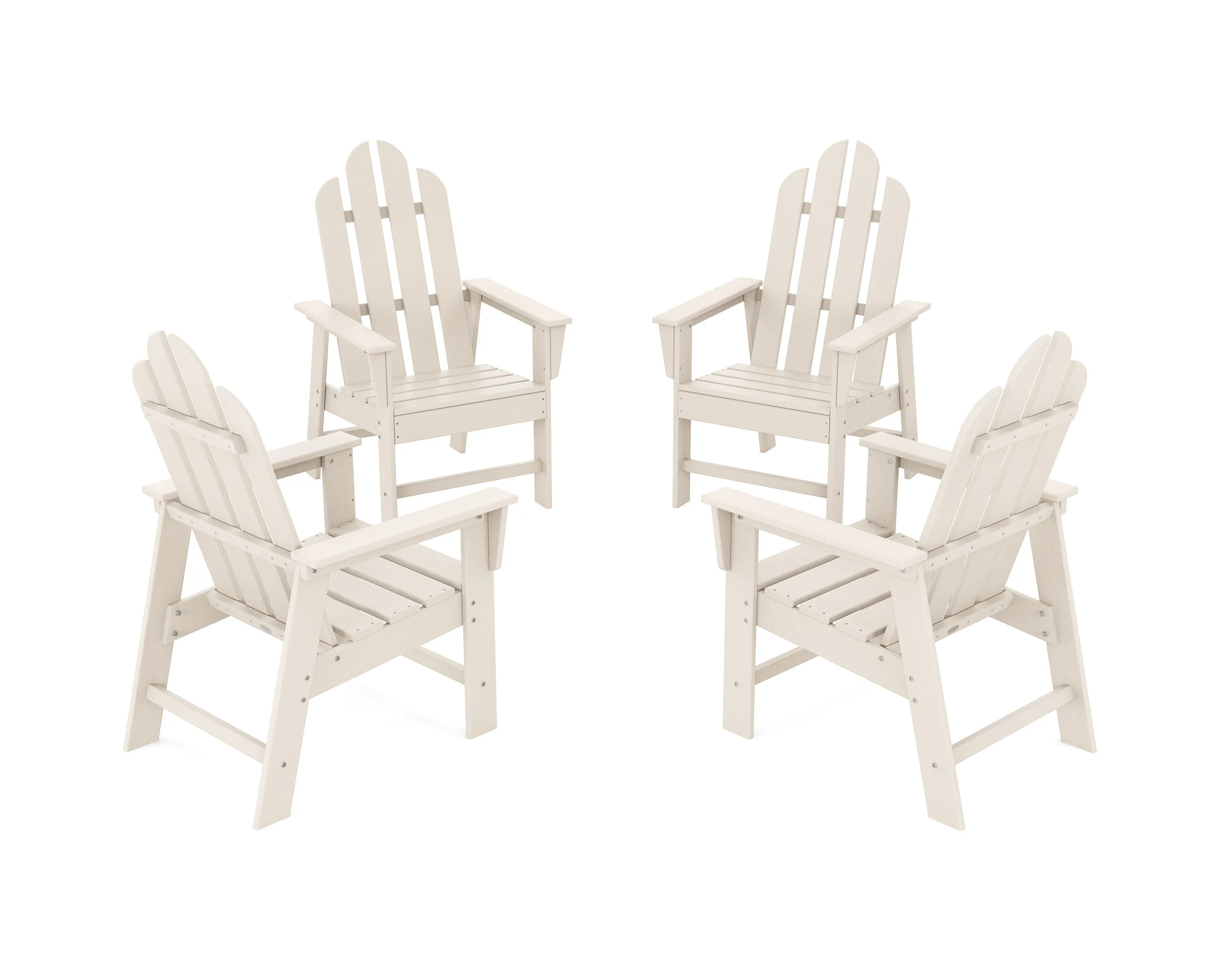 Long Island 4-Piece Upright Adirondack Conversation Set