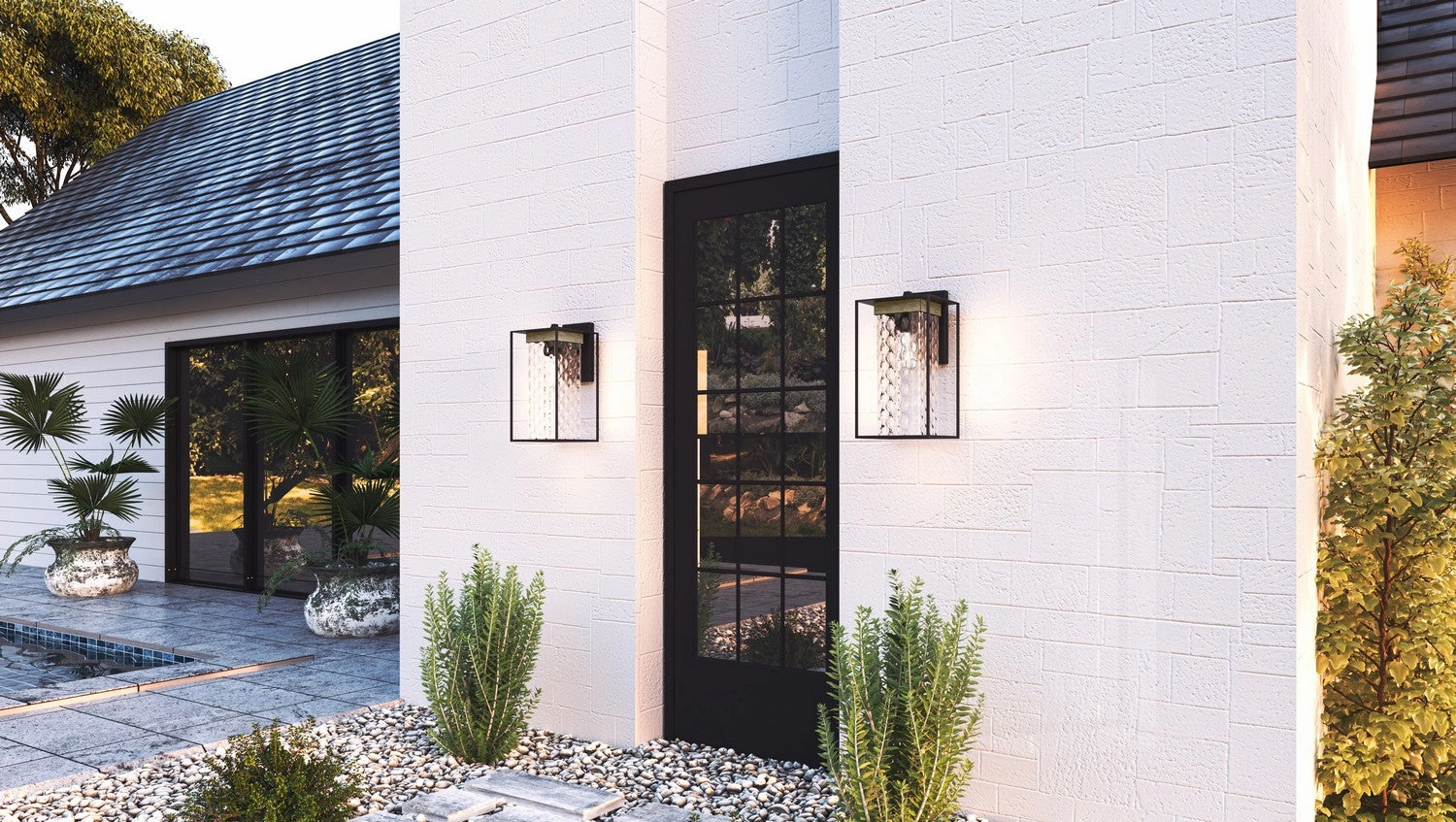 Longwood One Light Outdoor Wall Mount Matte Black