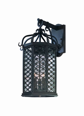 Los Olivos Three Light Wall Lantern Textured IronOutdoor wall sconces with motion sensor