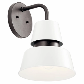 Lozano One Light Outdoor Wall Mount WhiteOutdoor wall sconces with motion sensor