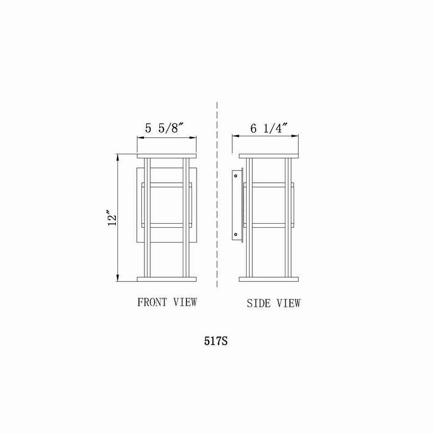 Luca 2-Light 12" Outdoor Wall Light