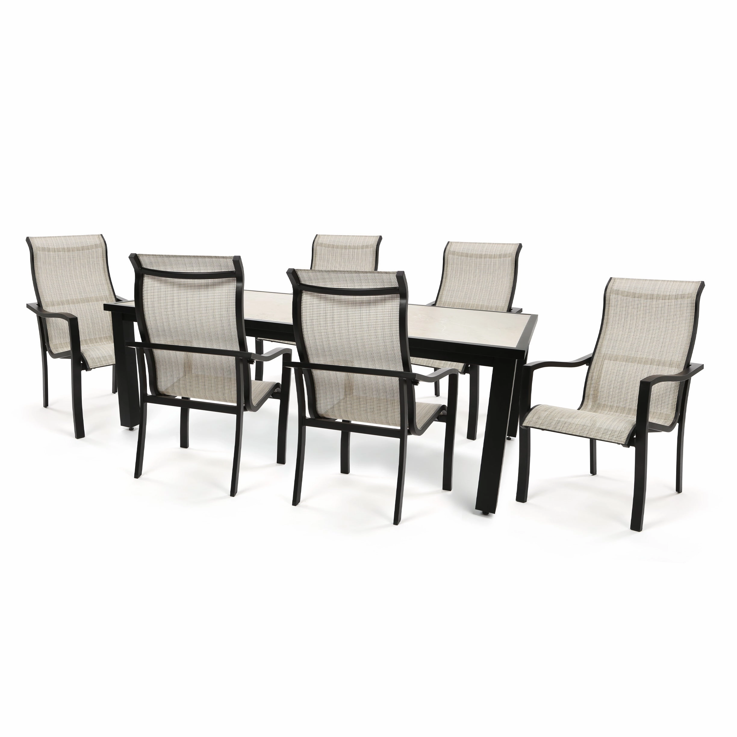 Luca 7 Piece Sling Dining Set