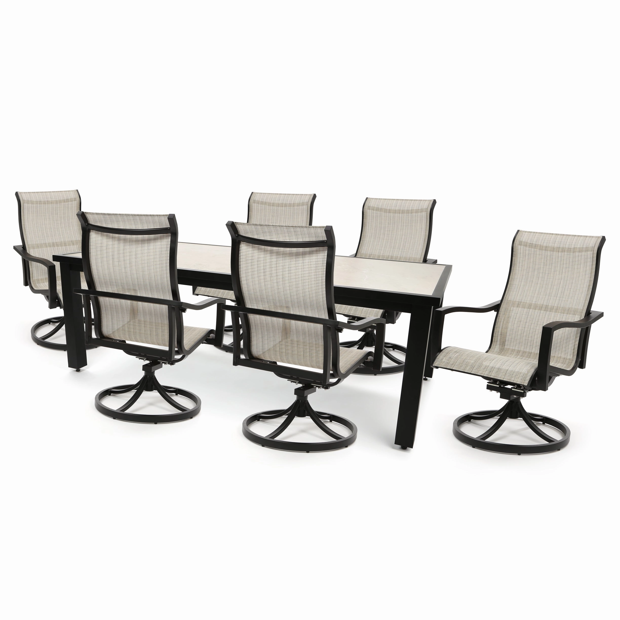 Luca 7 Piece Sling Dining Set