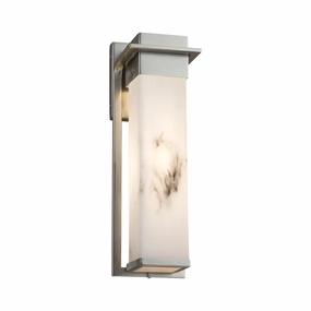 LumenAria LED Outdoor Wall Sconce Brushed NickelOutdoor wall sconces with motion sensor
