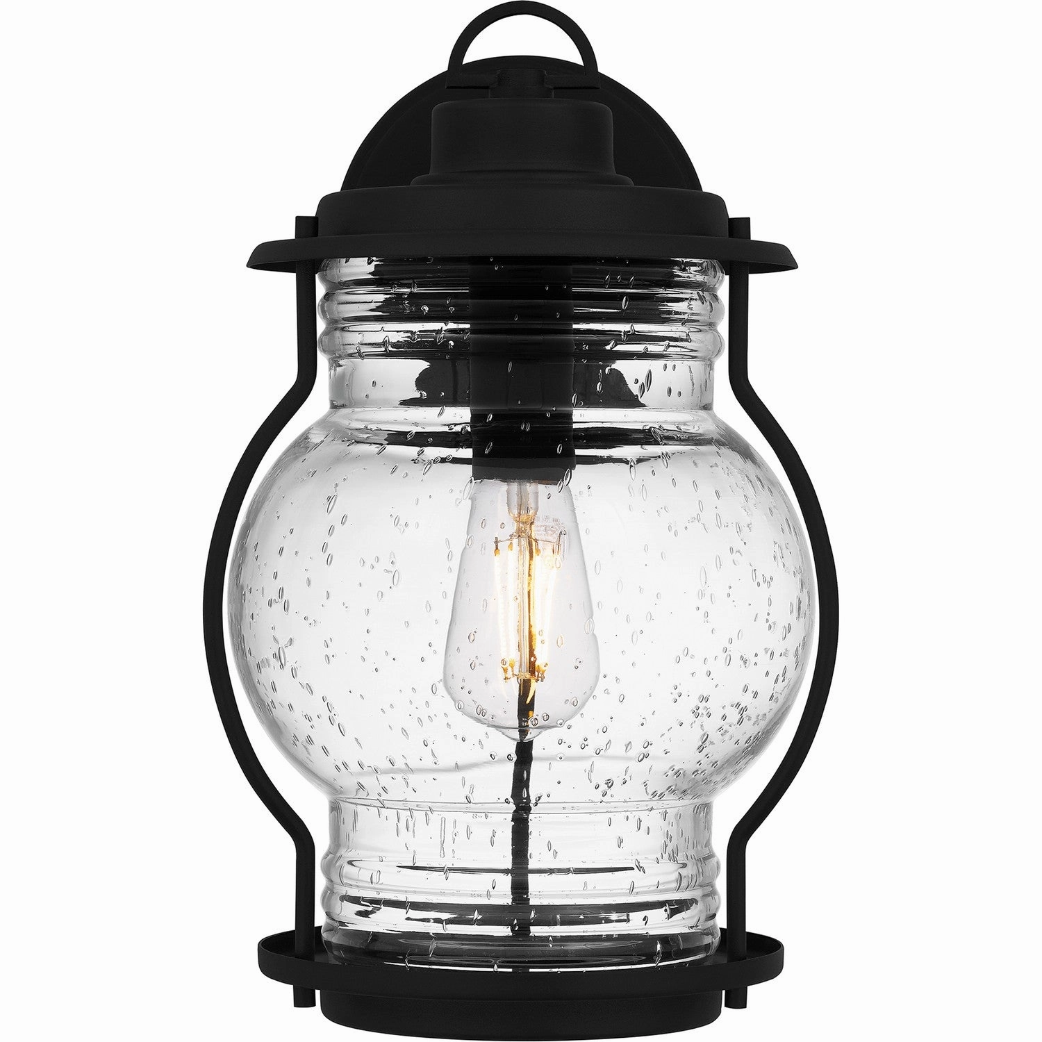 Luther One Light Outdoor Wall Mount Earth Black