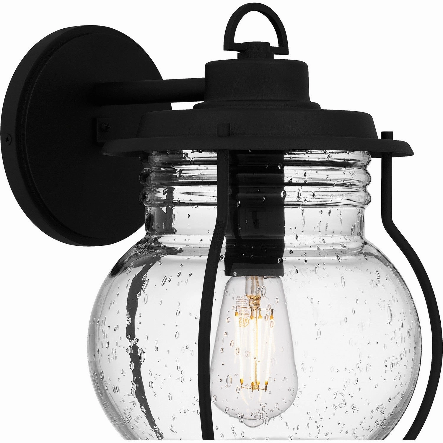 Luther One Light Outdoor Wall Mount Earth Black