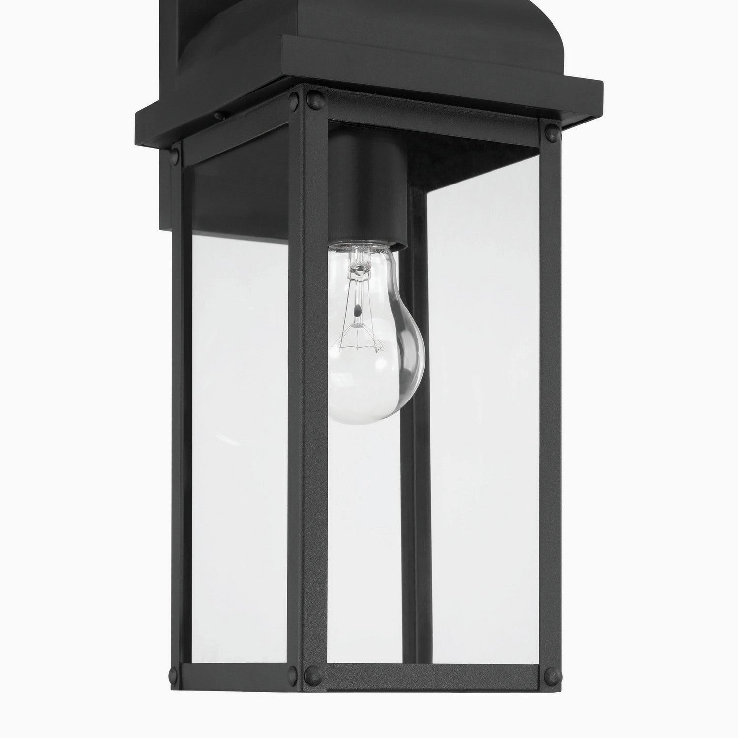 Madrid One Light Outdoor Wall Sconce Black