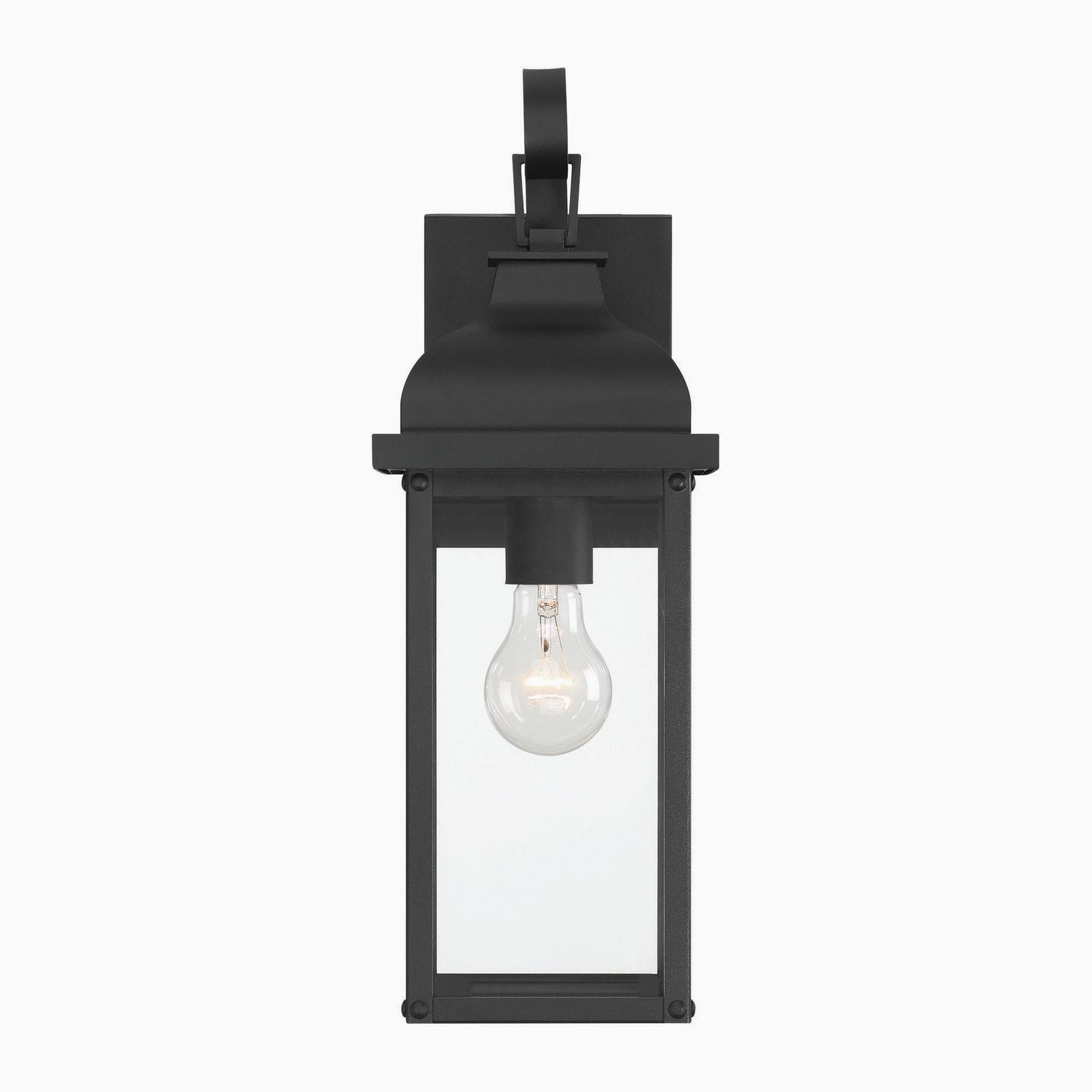 Madrid One Light Outdoor Wall Sconce Black