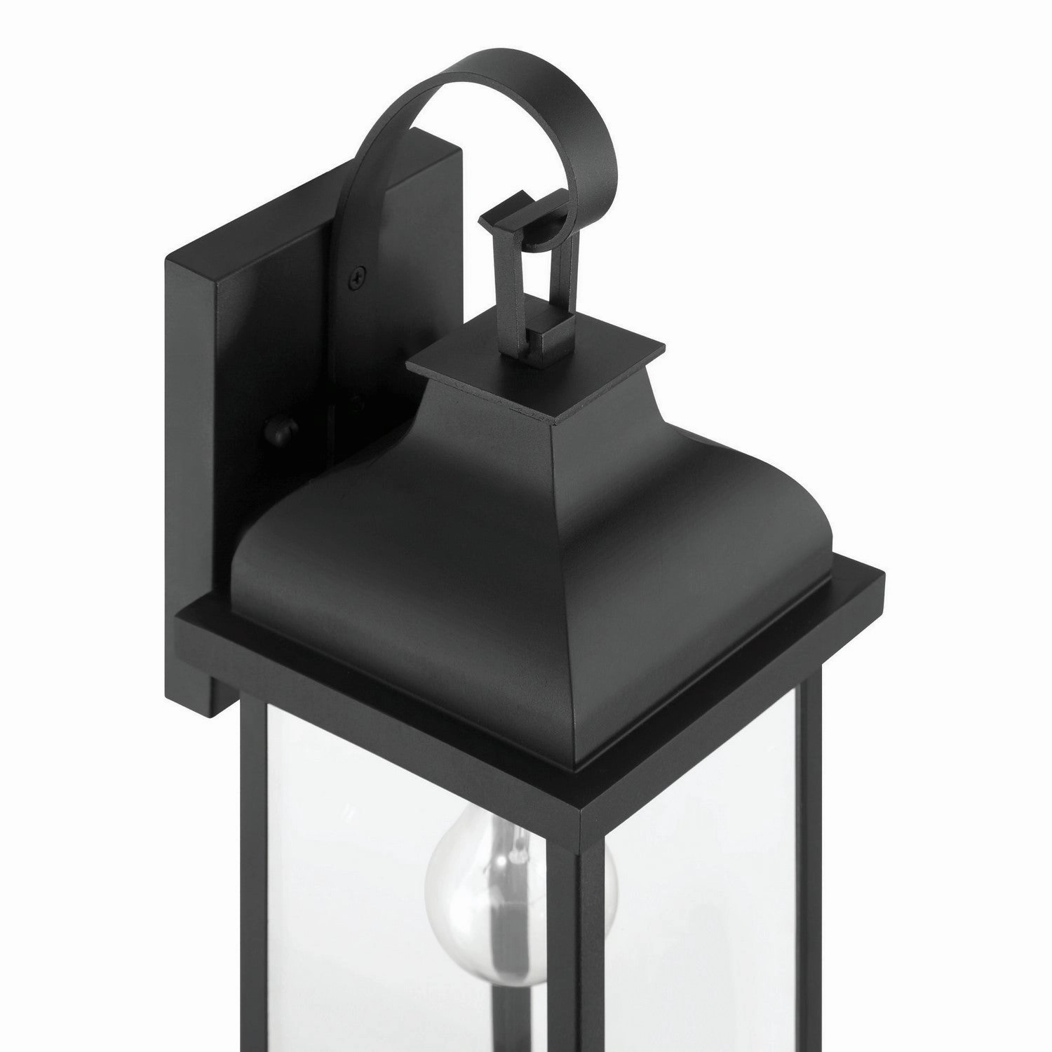 Madrid One Light Outdoor Wall Sconce Black