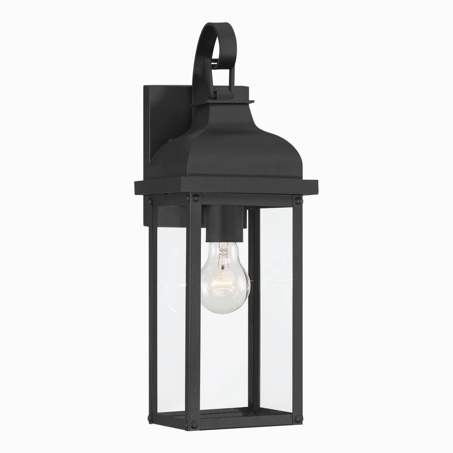 Madrid One Light Outdoor Wall Sconce BlackOutdoor wall sconces with motion sensor