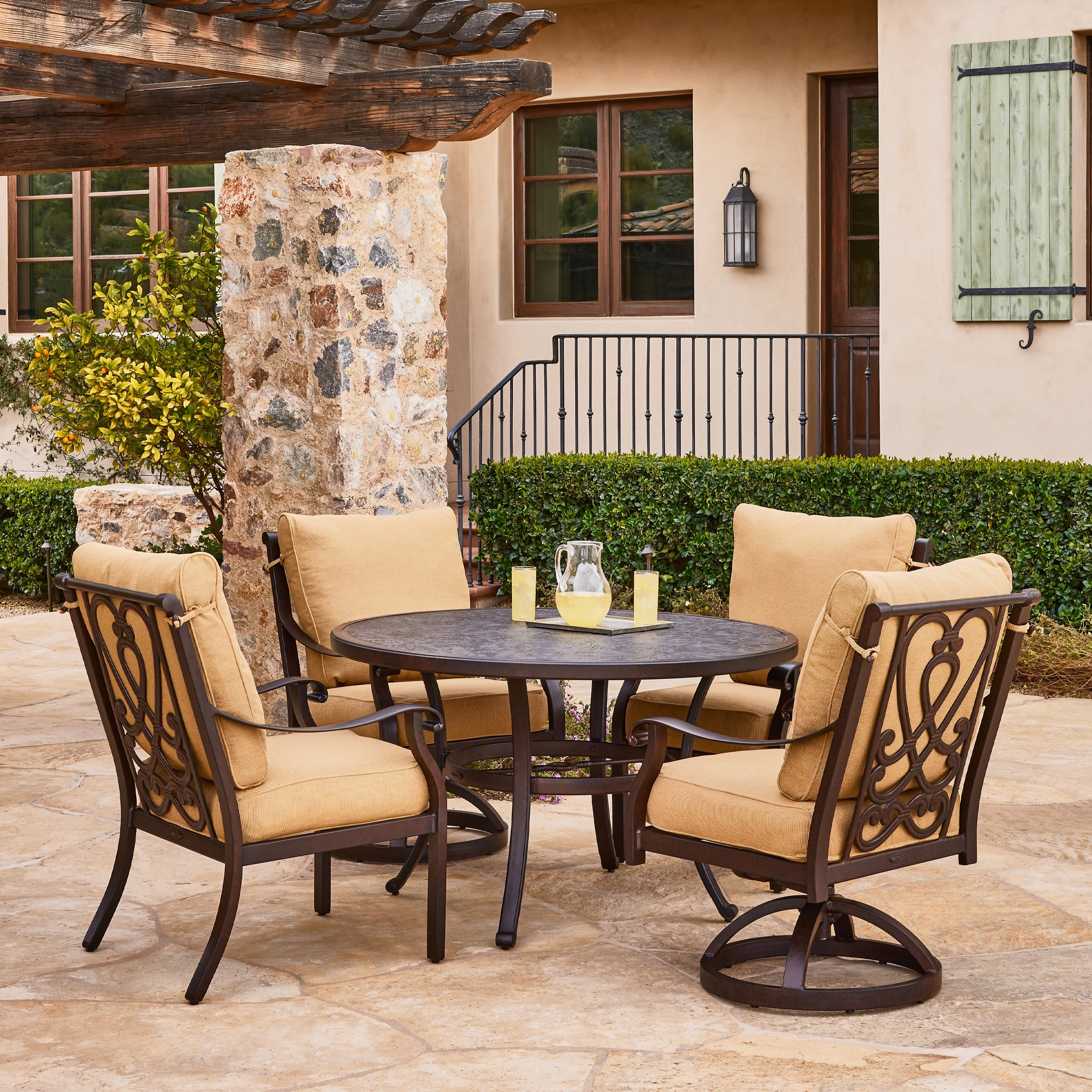 Madrid Swivel Rocker Dining Chair
