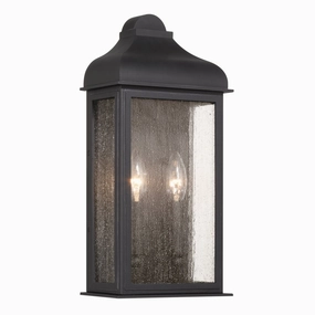 Madrid Two Light Outdoor Wall Sconce BlackOutdoor wall sconces with motion sensor