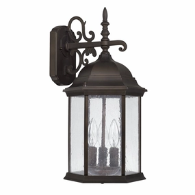 Main Street Three Light Outdoor Wall Lantern Old BronzeOutdoor wall sconces with motion sensor