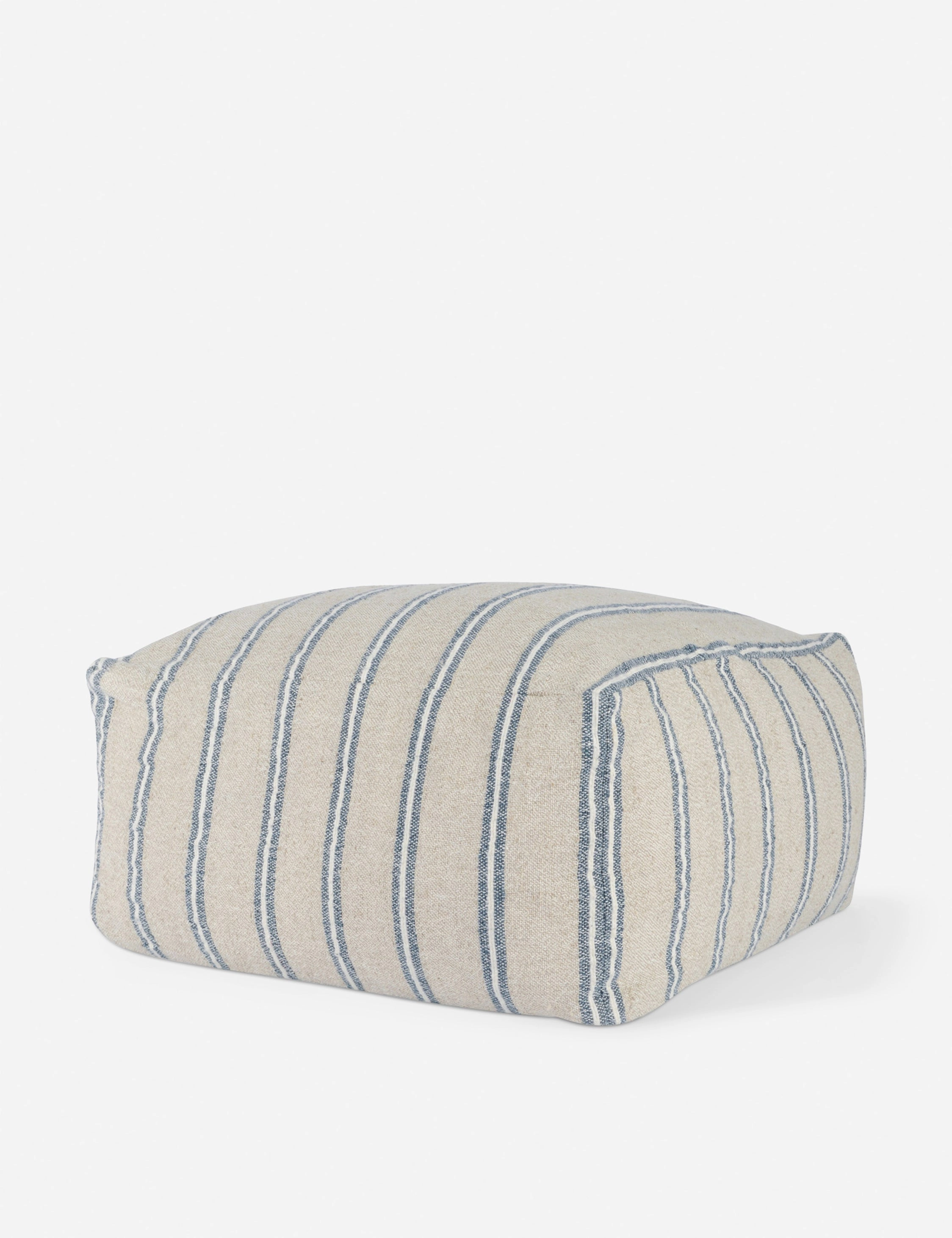Maite Indoor / Outdoor Pouf, 24" x 24", Naturalwaterproof outdoor throw pillow