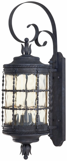 Mallorca Four Light Wall Mount Spanish IronOutdoor wall sconces with motion sensor