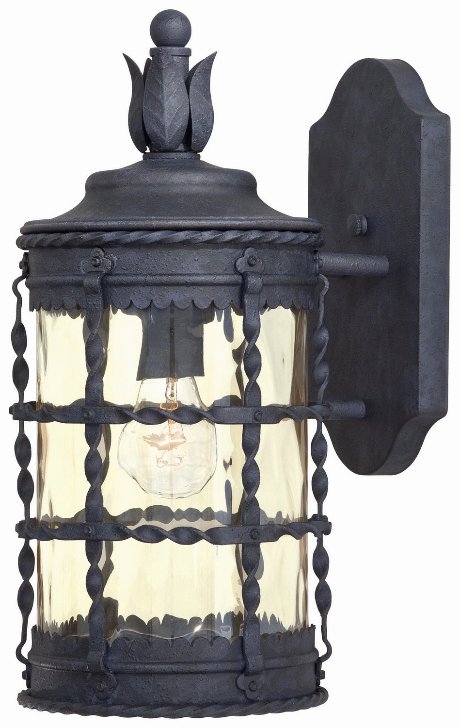Mallorca One Light Wall Mount Spanish IronOutdoor wall sconces with motion sensor