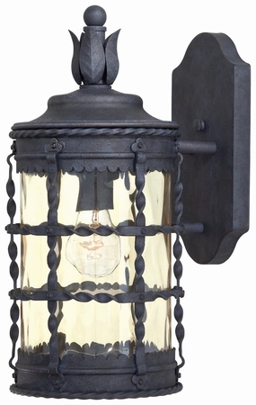 Mallorca One Light Wall Mount Spanish IronOutdoor wall sconces with motion sensor