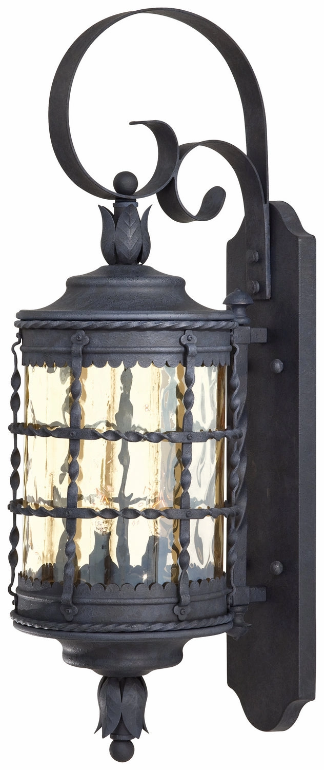 Mallorca Two Light Wall Mount Spanish IronOutdoor wall sconces with motion sensor
