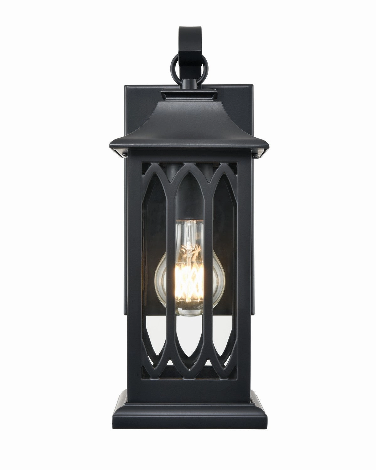 Mallorey One Light Outdoor Lantern Powder Coated BlackOutdoor wall sconces with motion sensor