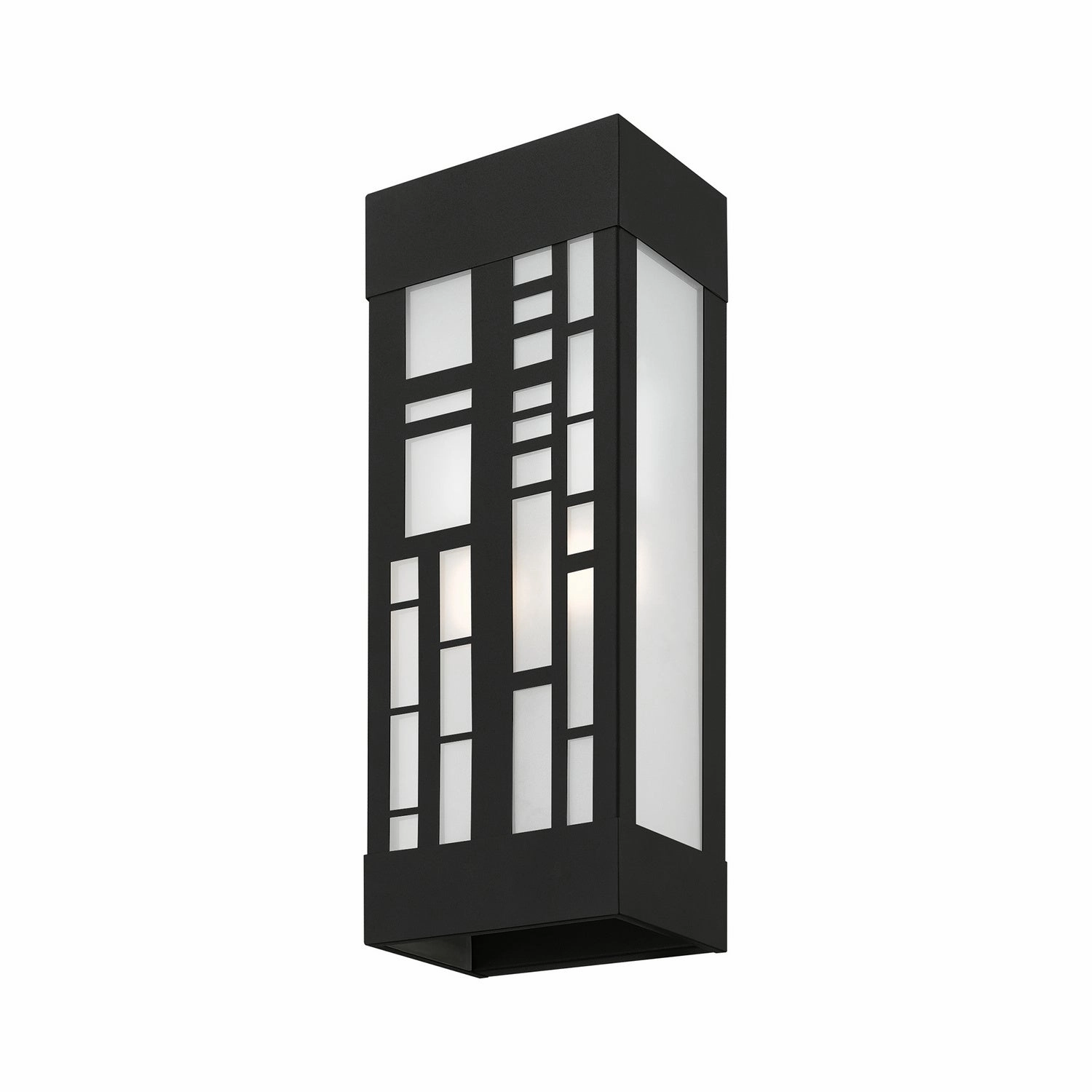 Malmo Two Light Outdoor Wall Sconce Textured Black