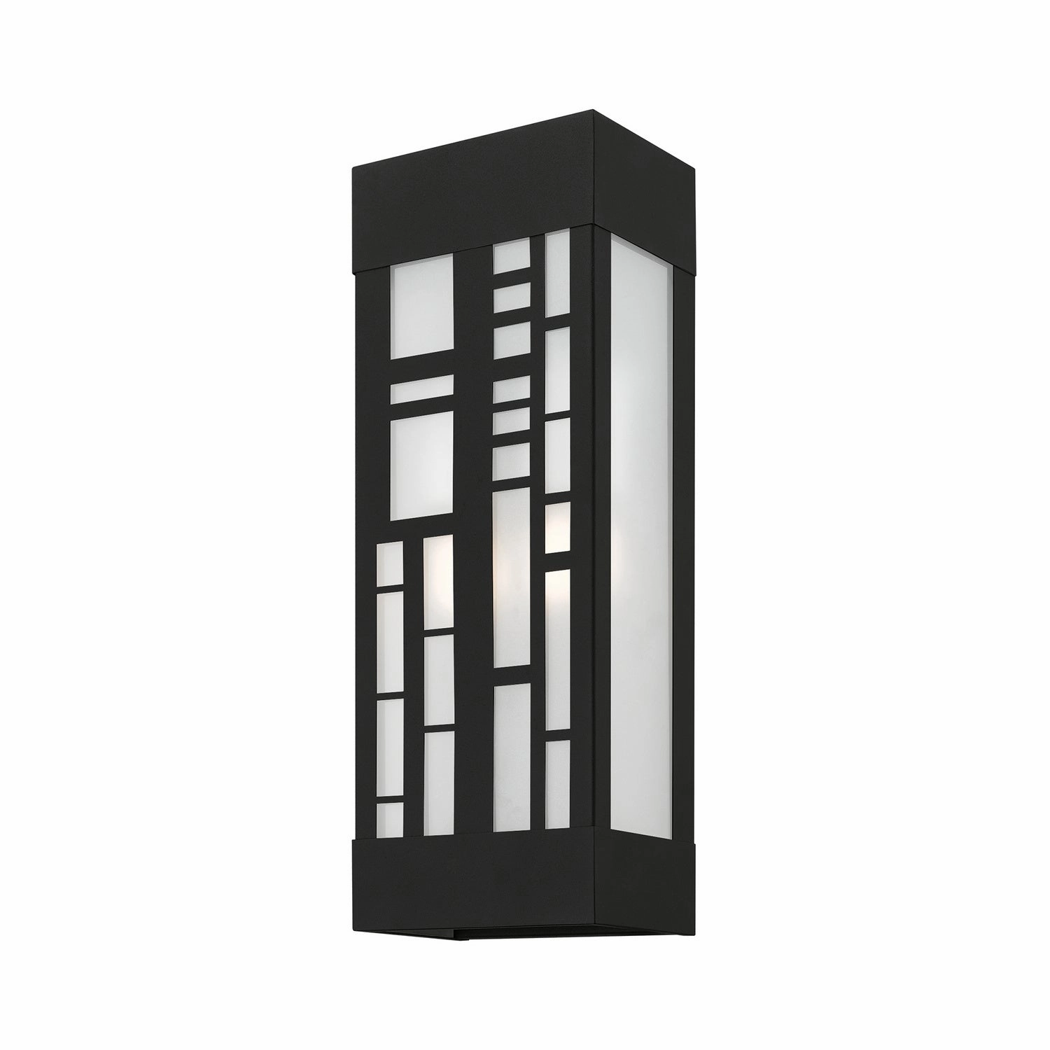 Malmo Two Light Outdoor Wall Sconce Textured Black