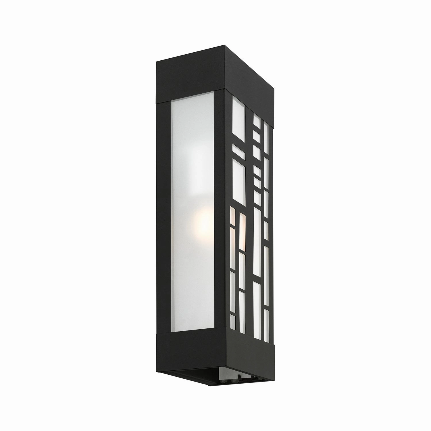 Malmo Two Light Outdoor Wall Sconce Textured Black