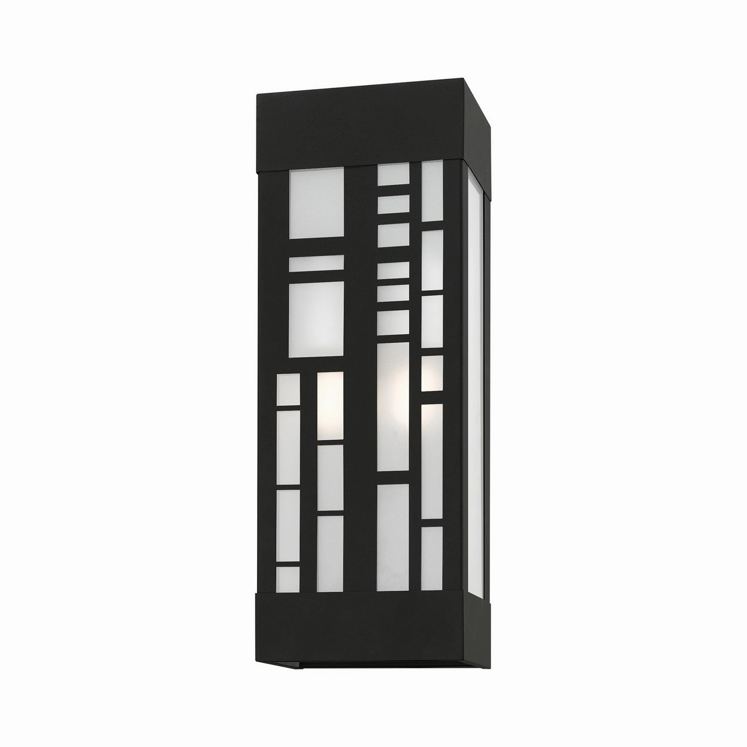 Malmo Two Light Outdoor Wall Sconce Textured Black