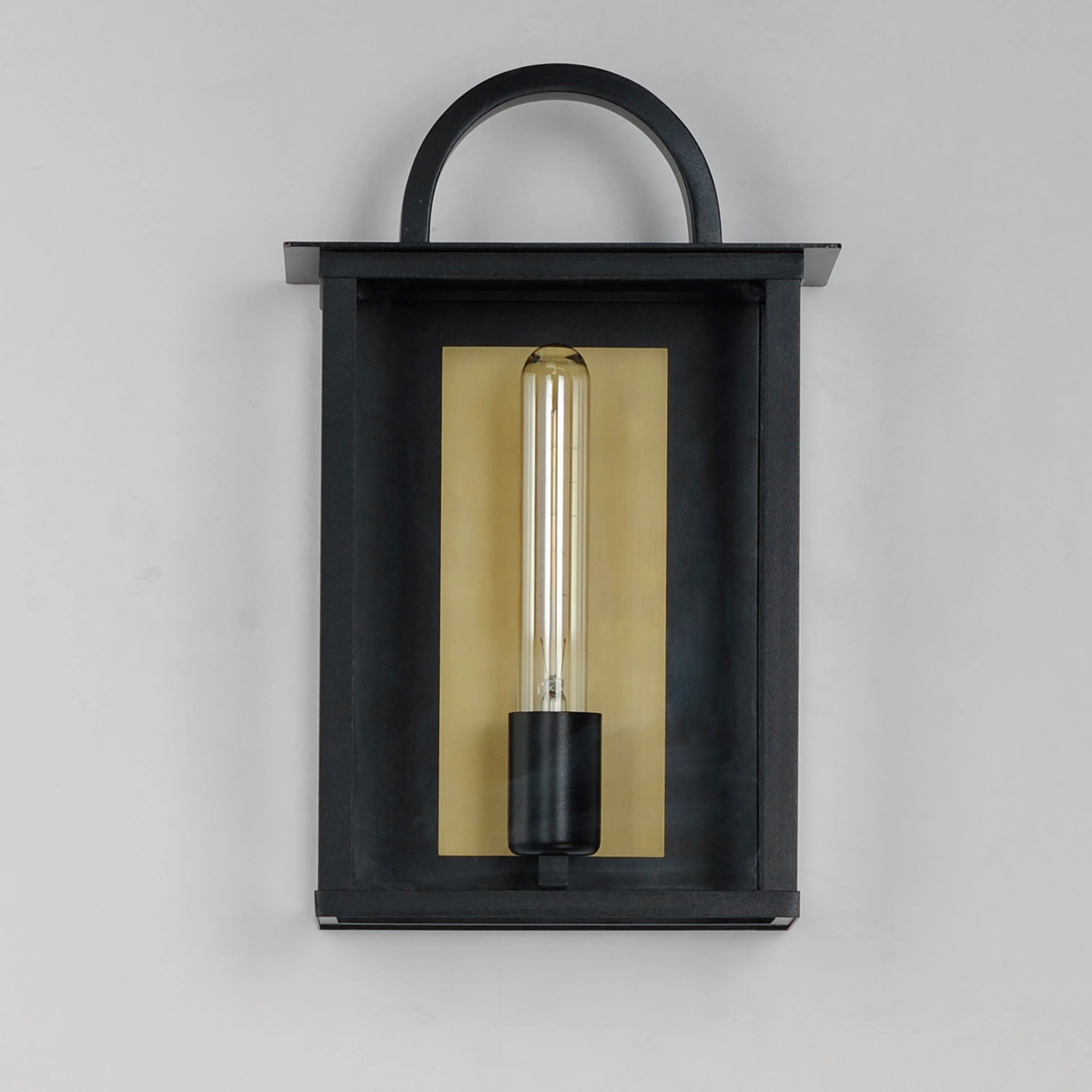 Manchester One Light Outdoor Wall Sconce Black